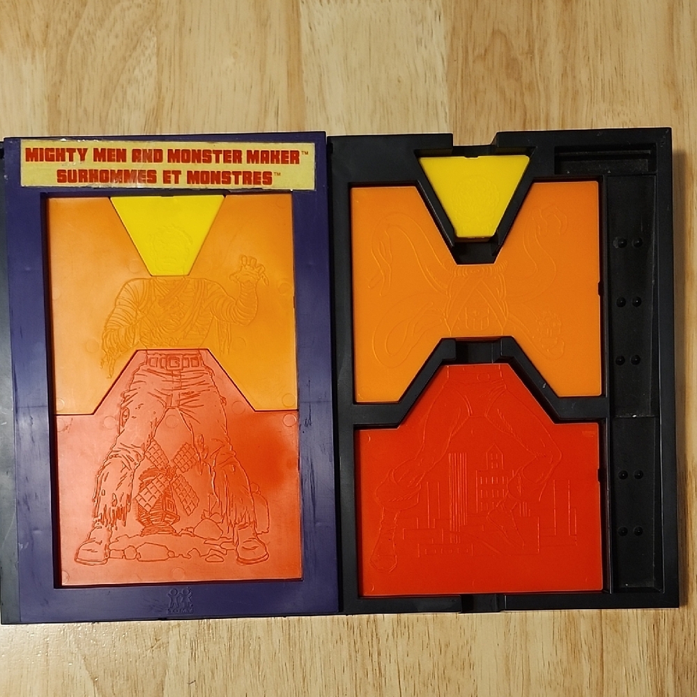 Mighty Men and Monster Maker Stencil Set 1978 TOMY vintage